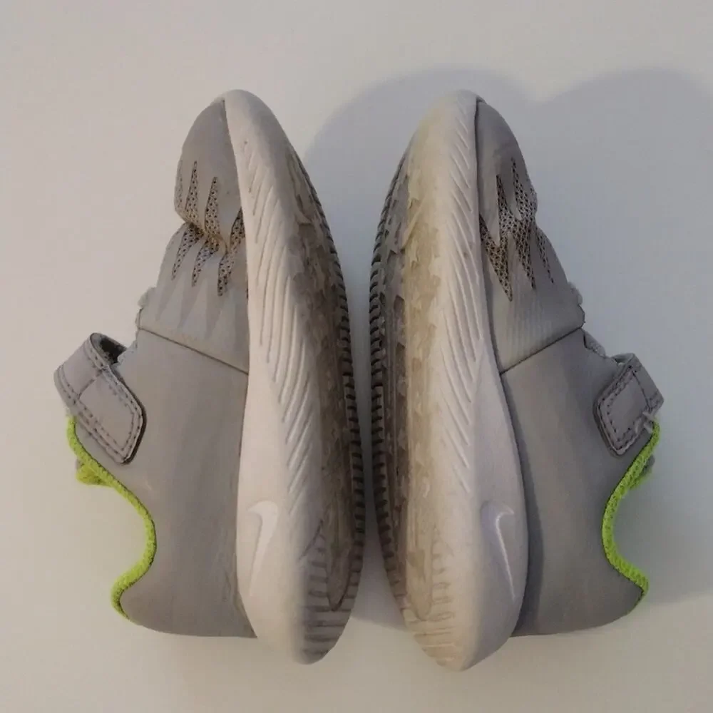 Nike Star Runner Sneakers 6C Grey Toddler 907255-006 Hook N Loop Comfort‎ Knit